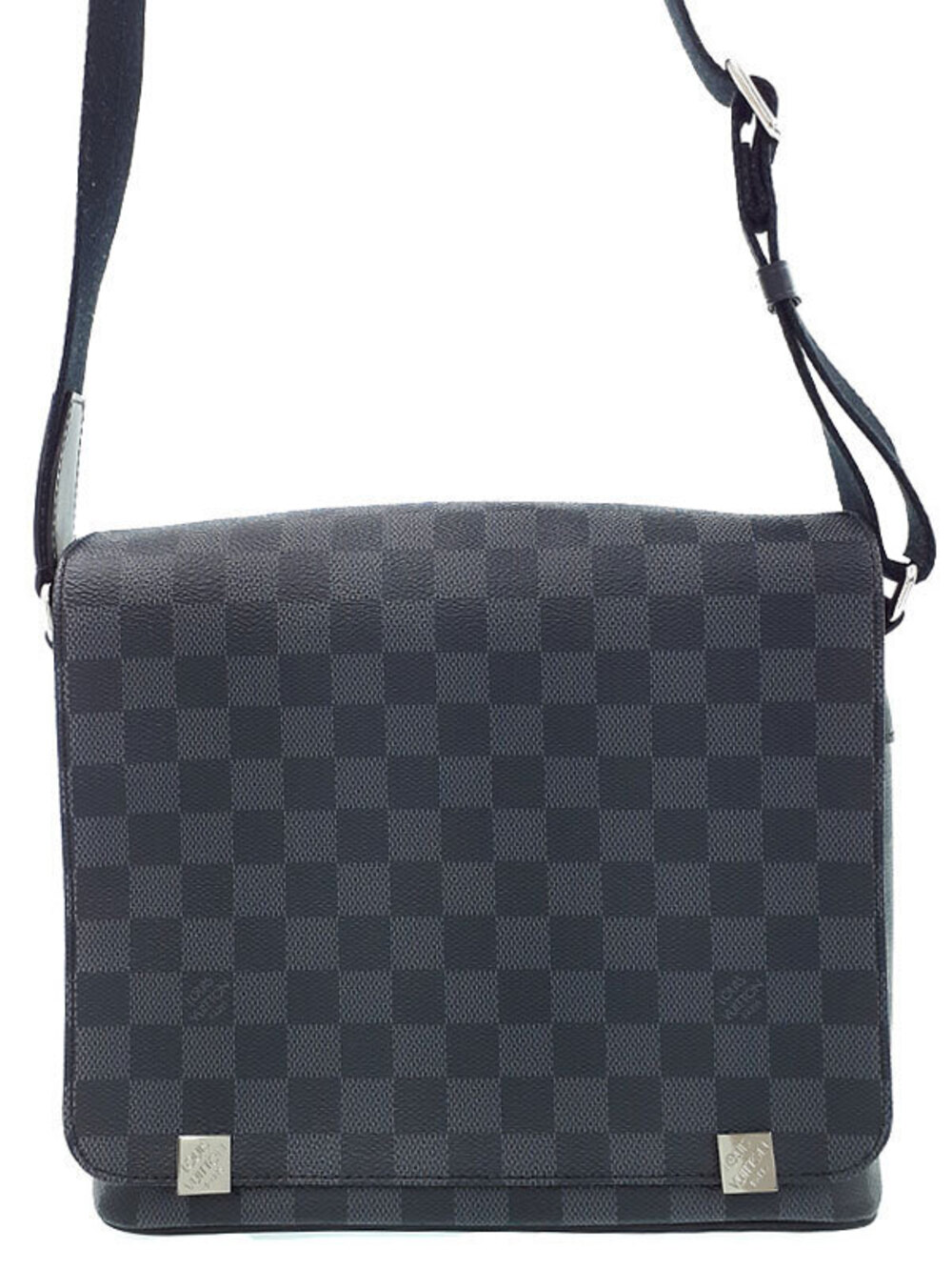 Louis Vuitton Damier Graphite Black District NM Shoulder Bag